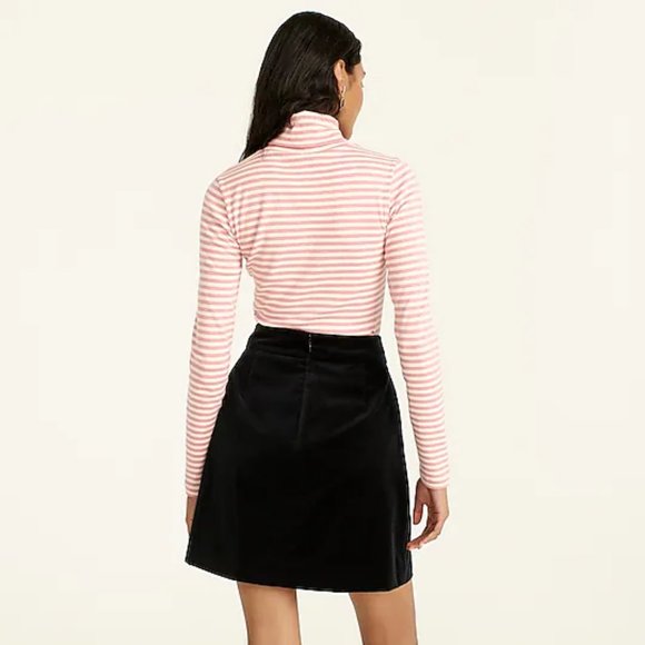 J. Crew - Perfect-fit turtleneck in stripe - Peach Peony Mona Stripe - Picture 4 of 5
